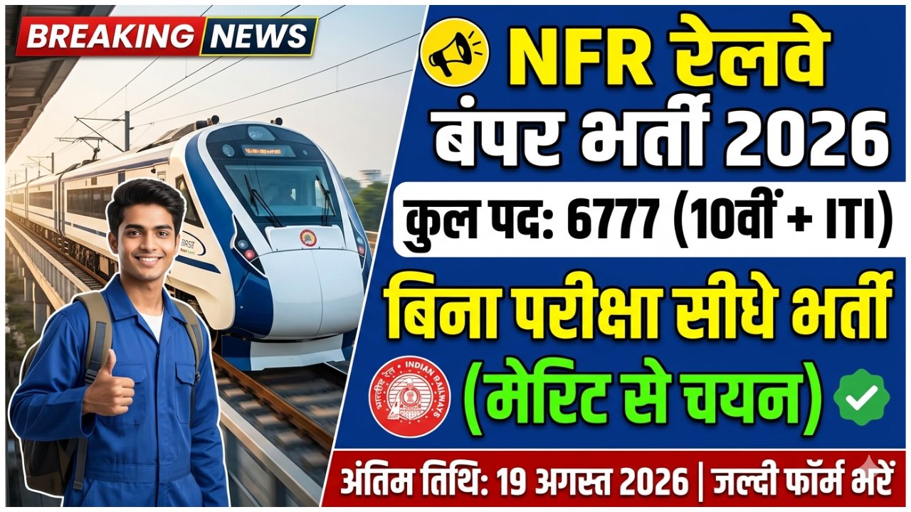 Northeast Frontier Railway Recruitment 2026