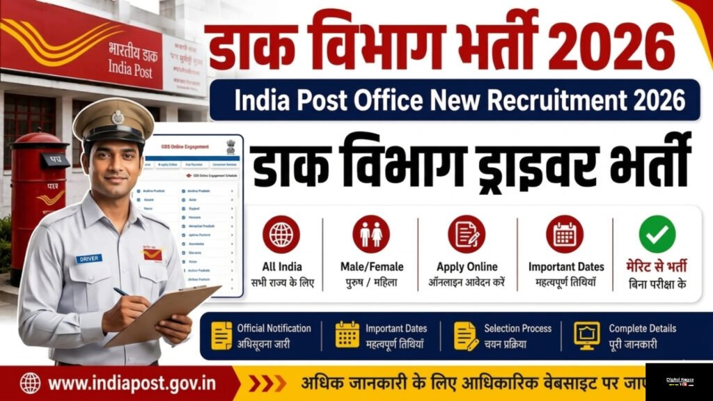 India Post Staff Car Driver Recruitment 2026