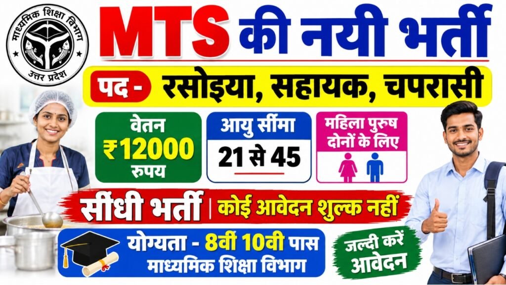 MAHIS INFOTECH Cook Kahar Anuchar MTS Bharti UP Sewayojan
