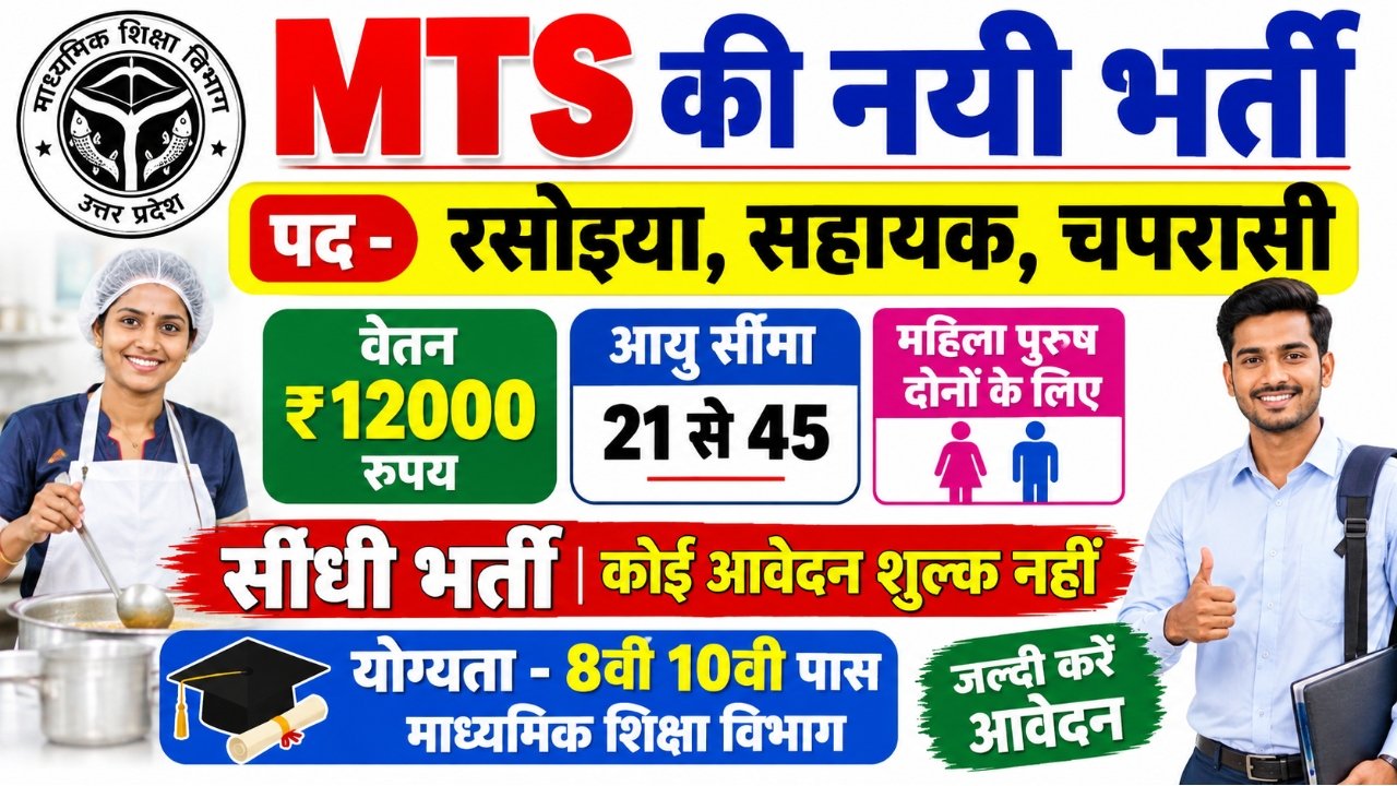 MAHIS INFOTECH Cook Kahar Anuchar MTS Bharti UP Sewayojan