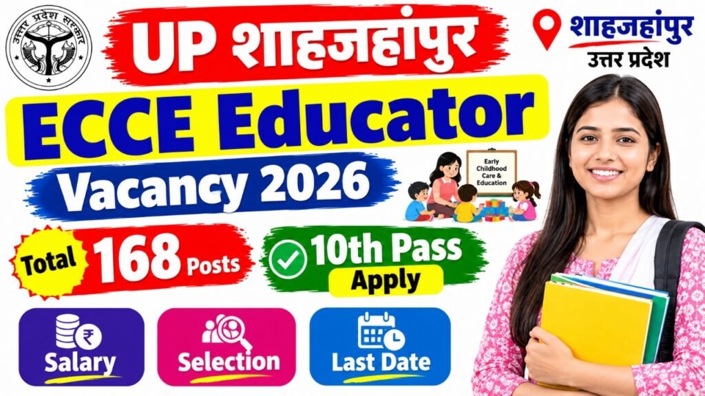 UP Shahjahanpur ECCE Educator Vacancy 2026